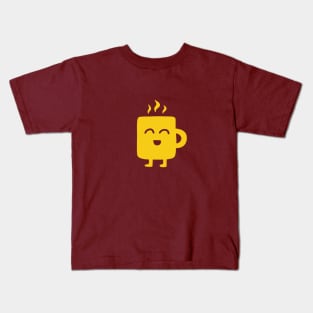 hot coffee cup Kids T-Shirt